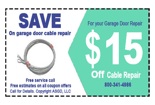 New Garage Door cable Repair Coupon